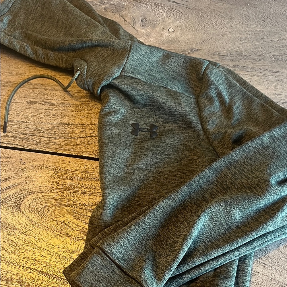 Under Armour Heathered Olive Green Pullover Hoodie